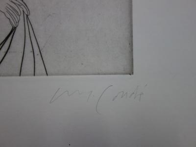 Miguel CONDE : Le peintre et son modèle, Gravure originale signée 2