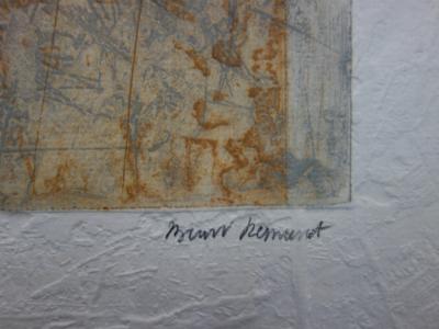 Bernard REMUSAT - At the top, Original signed etching 2
