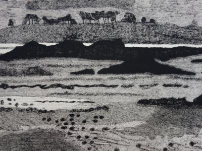 Jacques RAMONDOT - Bretagne, Marée basse, Gravure originale signée 2