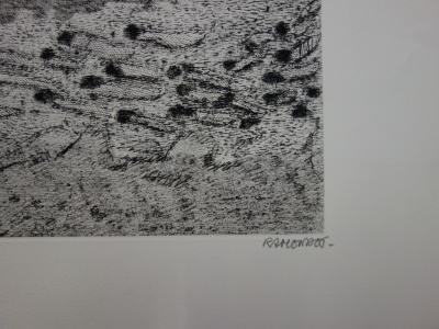 Jacques RAMONDOT - Bretagne, Marée basse, Gravure originale signée 2