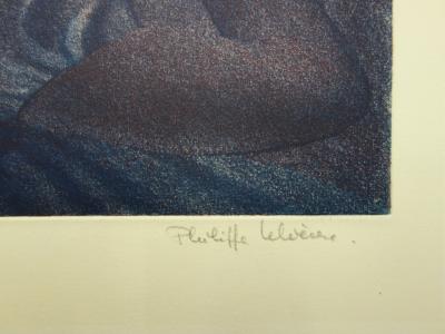 Philippe LELIEVRE - Petite dormeuse, Original signed etching 2