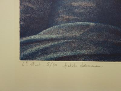 Philippe LELIEVRE - Petite dormeuse, Gravure originale signée 2