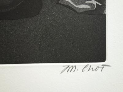 Maurice CHOT-PLASSOT - Nu allongé, Gravure originale signée au crayon 2