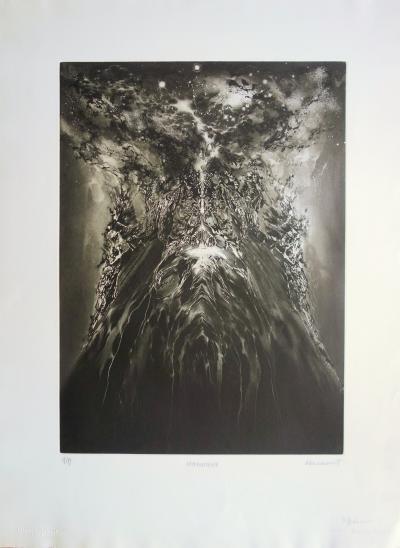 André BONGIBAULT - Effervescence, Gravure originale signée 2