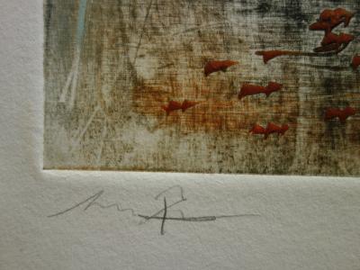 Martin BISSIERE - Vagabonds, Gravure originale signée 2