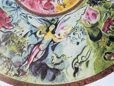 Marc CHAGALL (d’après) - Plafond de L’opéra Garnier - Lithographie signée 2