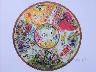 Marc CHAGALL (d’après) :  Plafond de l’opéra Garnier - LITHOGRAPHIE signée et numérotée #500ex 2