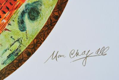 Marc CHAGALL (d’après) - Plafond de L’opéra Garnier - Lithographie signée 2