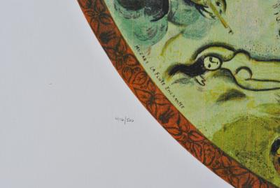 Marc CHAGALL (d’après) - Plafond de L’opéra Garnier - Lithographie signée 2