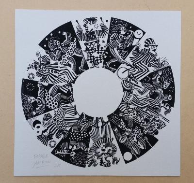 Yak RIVAIS - Parade, 2016 - Sérigraphie sur vinyle 2