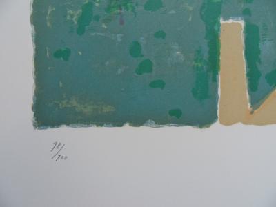 Masaaki KUWAHARA : Les gondoles de Venise - Lithographie originale signée 2