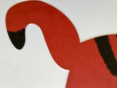 Corneille - Le chat rouge Sculpture originale signée par Corneille 2