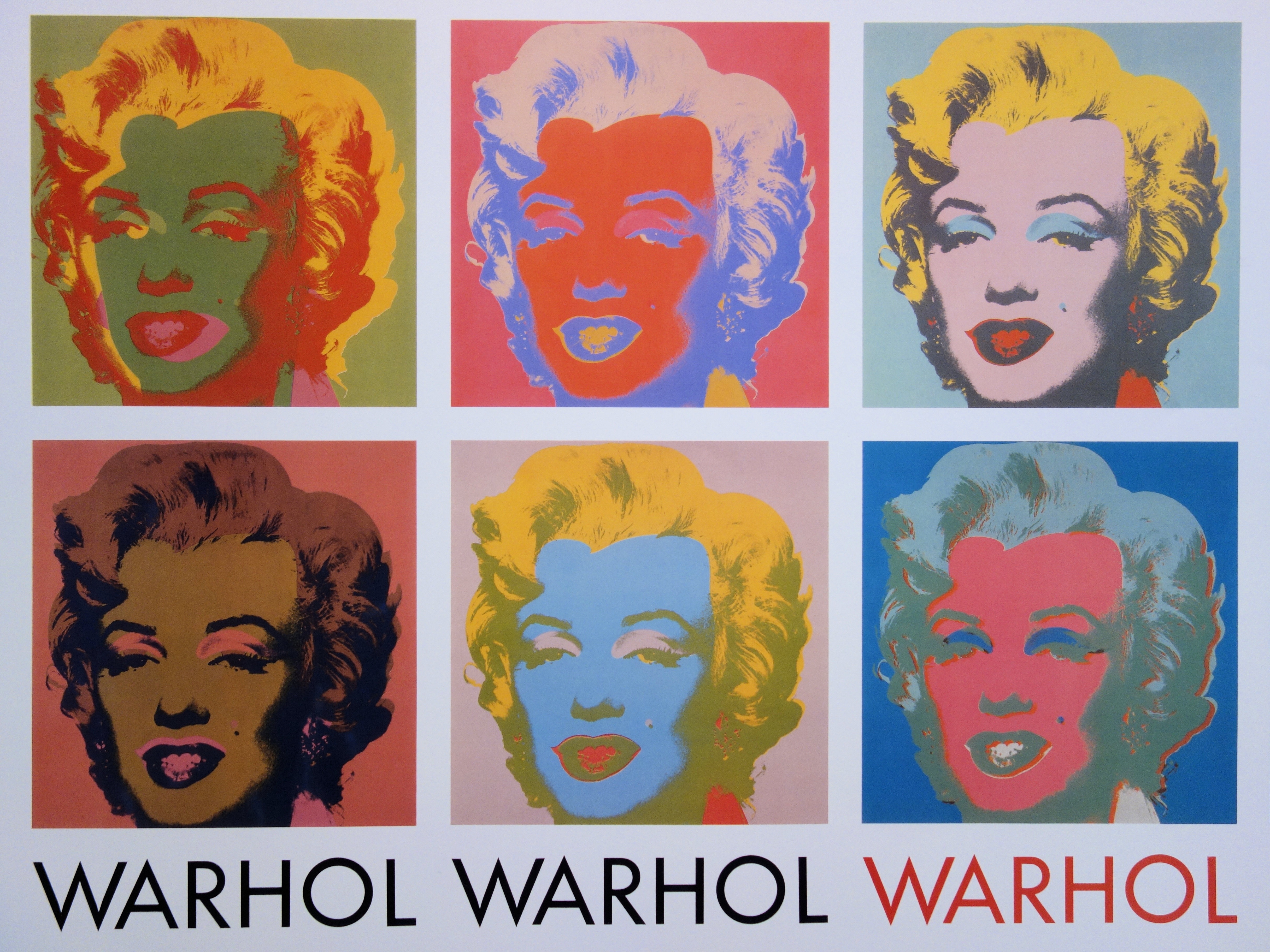 Andy WARHOL Les 10 Marilyn Affiche originale 1982