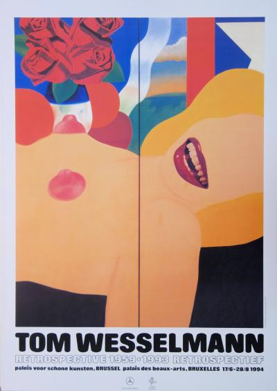 Tom WESSELMANN : Great American nude #3 - Affiche originale 1993 2