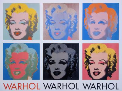 Andy WARHOL : Les 10 Marilyn - Affiche originale 1982 2