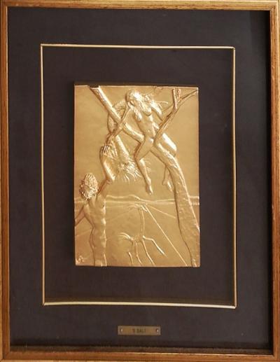 Salvador Dalì, Péché originel, bas relief, 21x17,5 cm 2