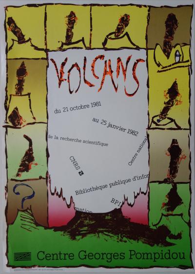 Pierre ALECHINSKY : Volcans, 1981 - Lithographie 2
