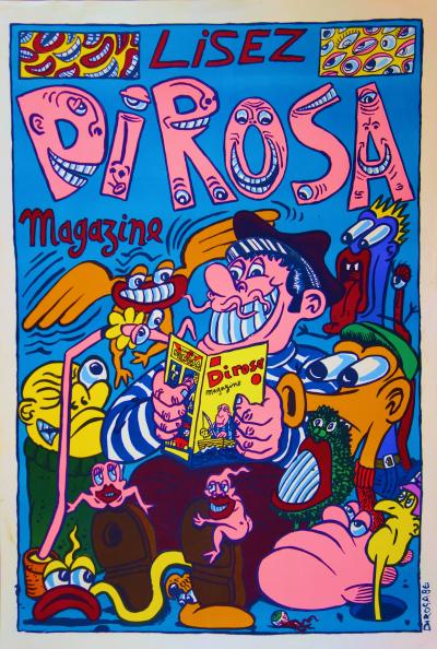 Hervé DI ROSA : Di Rosa Magazine - Lithographie originale Signée 2