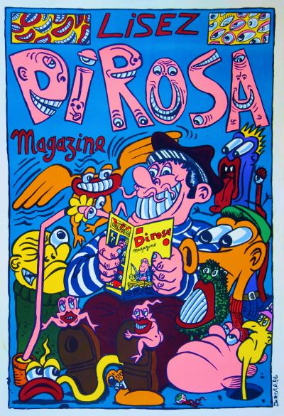 Hervé DI ROSA : Di Rosa Magazine - Lithographie originale Signée 2