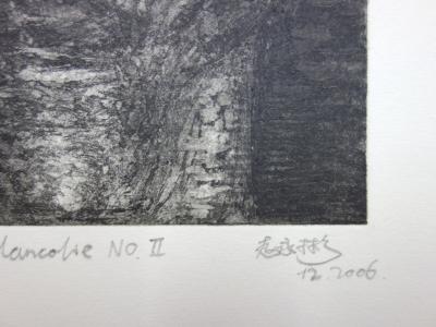 Zhao Yong Bin - Mélancolie no. II - Gravure originale signée 2