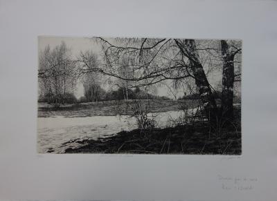 Livio CESCHIN - Premiers jours de mars, gravure originale signée 2