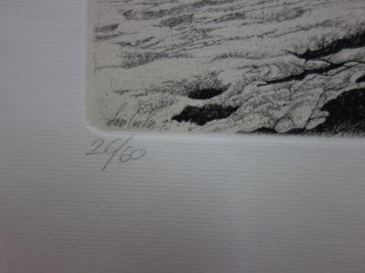 Livio CESCHIN - Premiers jours de mars, gravure originale signée 2