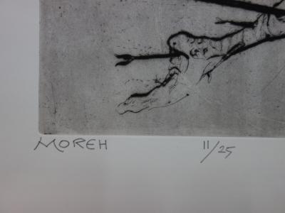 Mordecai MOREH - Le Rebelle, gravure originale signée 2