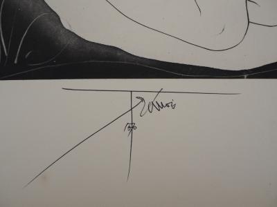 Pierre-Yves TREMOIS - Acteon faune et femme, gravure originale signée 2