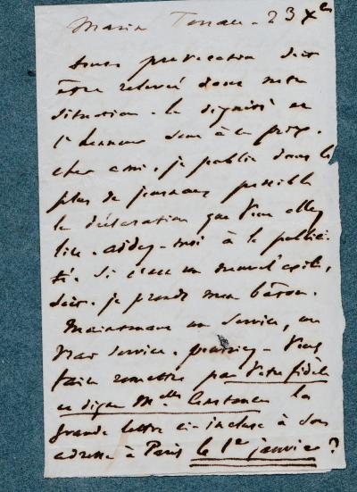 Victor HUGO - Lettre autographe signée sur son premier exil Jersey 2