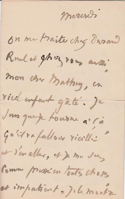 Edgar DEGAS - Lettre autographe signée évocant Durand-Ruel, son caractère 2