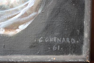 Christian CHENARD - Composition abstraite - Huile sut toile signée 2