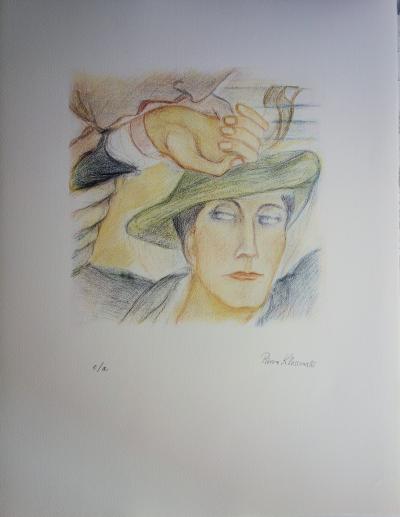 Pierre KLOSSOWSKI - Roberte’s head, original signed lithograph 2