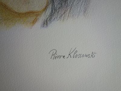 Pierre KLOSSOWSKI : Tête de Roberte - Lithographie originale SIGNEE 2