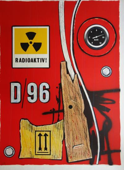 Peter KLASEN : Restricted Area - Lithographie originale Signée 2