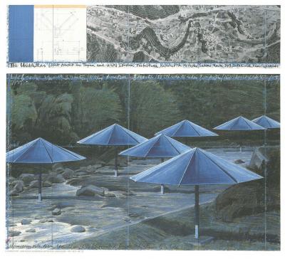 CHRISTO (d’après) - Umbrellas, 1991 - Impression