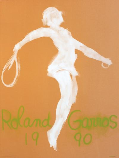 Claude GARACHE - Roland Garros Roland Garros, 1990 - Affiche originale 2