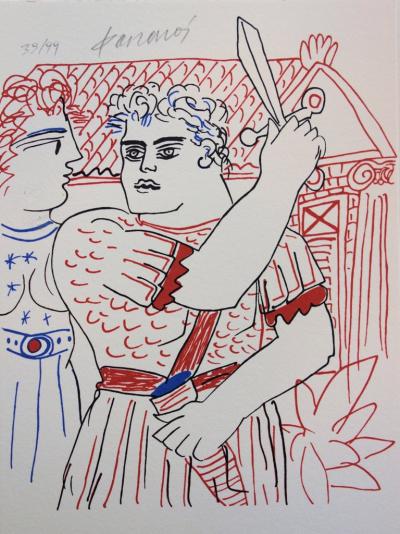 Alekos FASSIANOS : Hercule - Lithographie originale signée 2