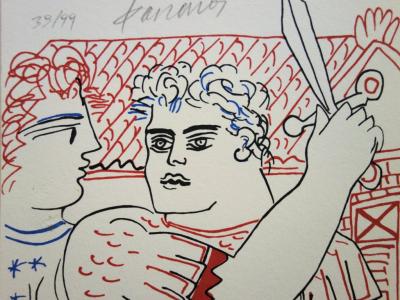 Alekos FASSIANOS : Hercule - Lithographie originale signée 2