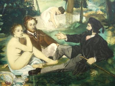 Édouard MANET (d’après) : Le Déjeuner sur l’herbe - Gravure c. 1929 2