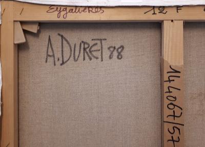 André DURET:  Luberon, Eygalieres - Huile sur toile signée 2