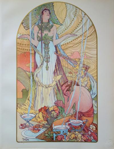 Alphonse MUCHA : Incantation, 1987 - Lithographie originale signée 2