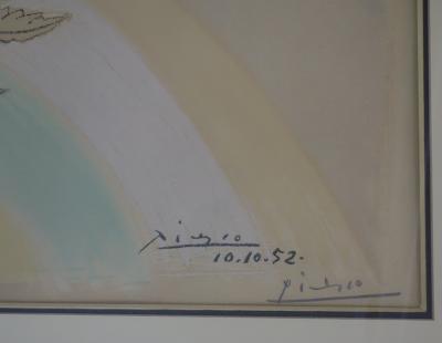 Pablo Picasso : Colombe arc en ciel - Lithographie originale signée, 1952 2