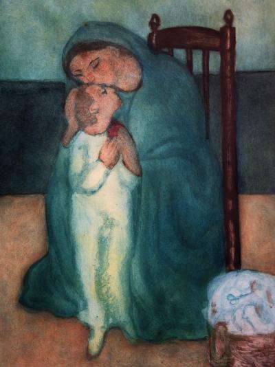 Pablo Picasso (d’après) : Maternité - Gravure Signée 1929 2