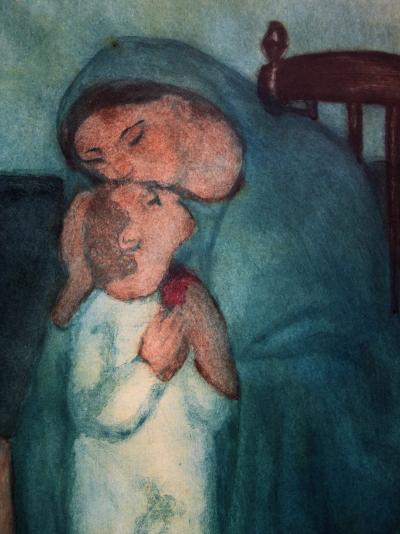 Pablo Picasso (d’après) : Maternité - Gravure Signée 1929 2