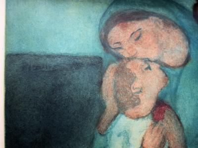 Pablo Picasso (d’après) : Maternité - Gravure Signée 1929 2