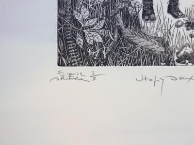 Joël ROCHE : Utopie deux, Gravure originale signée 2