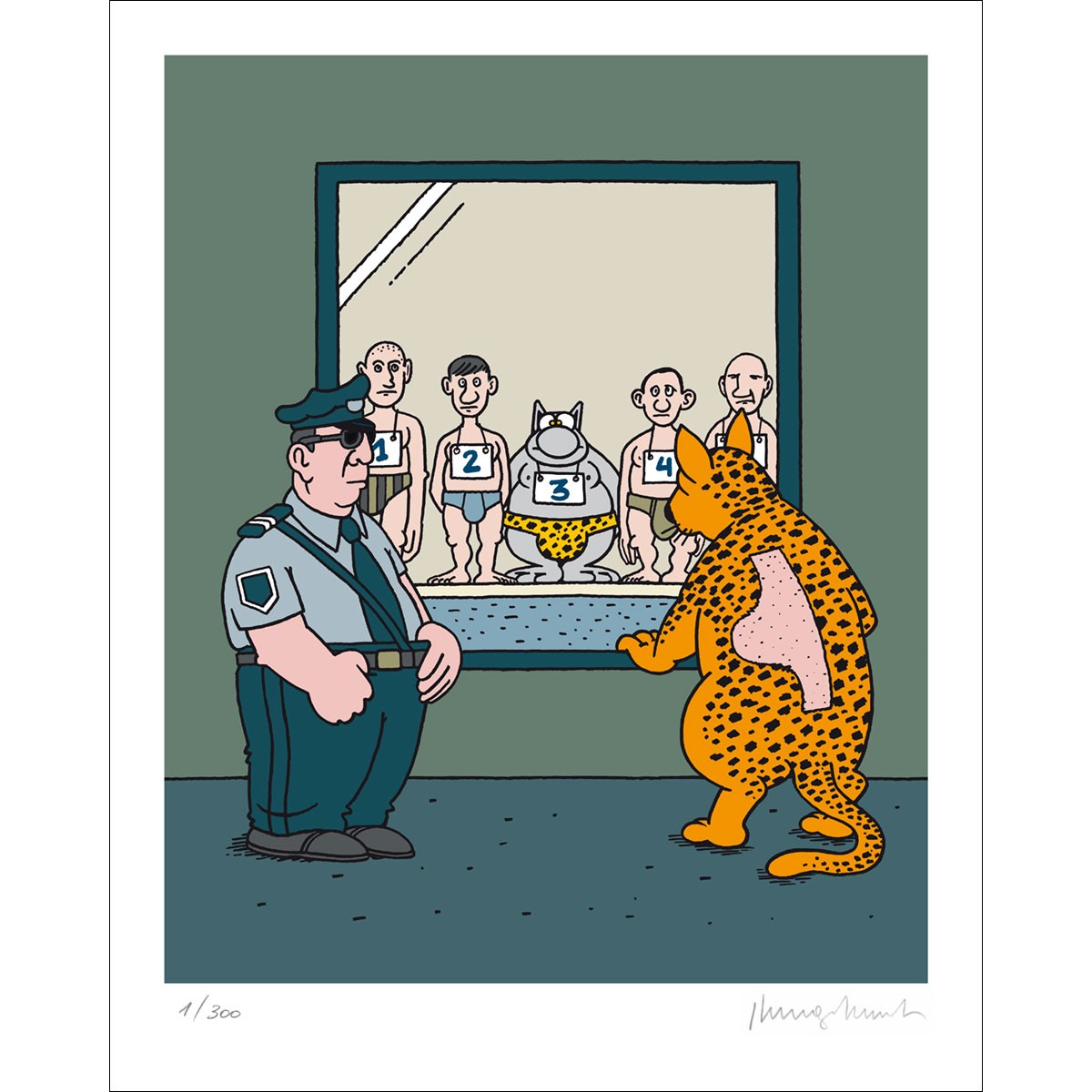 Philippe Geluck Le Chat Slipus Leopardus 16 Serigraphie Signee Comics Plazzart Philippe Geluck Le Chat Slipus Leopardus 16 Serigraphie Signee Comics Plazzart