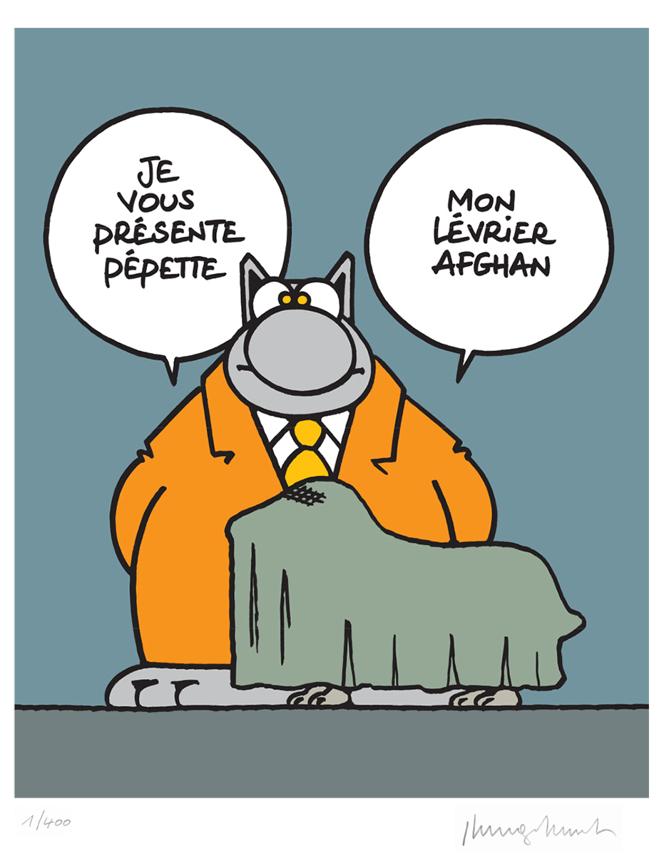 Philippe Geluck Le Chat Pepette 17 Serigraphie Signee Comics Plazzart