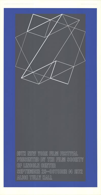 Josef ALBERS - Le 10ème festival du film de New York, 1972 - Sérigraphie signée au crayon 2