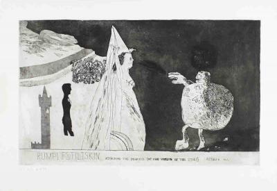David HOCKNEY - Rumpelstiltskin, 1962 - Gravure signée au crayon 2